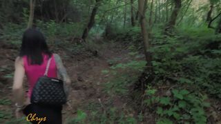 First Outdoor! Slow Blowjob In The Woods And Cumshot In Hair! Chantychrys