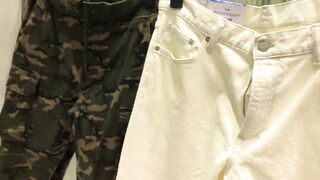 Public Blowjob. I Sucked A Stranger Dick Into The Changing Room Of A Mall Clothes Shop