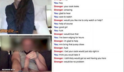 Young Chick Giving A Handjob And Masturbating On Omegle Chat