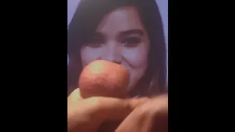 Cum Tribute For Hailee Steinfeld. Big Dick, Balls, Sensitive Male Moans And Very Good Cumshot