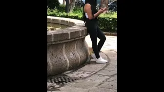 Money For Sex,Mexican Teen On The Streets Is Waiting For Her Boyfriend And I Pay Her! Ass In Public