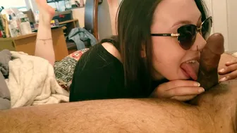 Soles Up Edging Blowjob - Making His Hard Cock Throb And Twitch In My Mouth