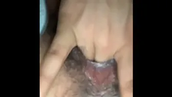 Playing With My Latina Pussy While At Work