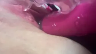 Watch My Pussy Make Bubbles! Up Close Masturbation With My Rabbit