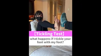 What Happens If I Tickle Your Foot With My Foot?♡ #Shorts