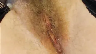 Hairy Blonde Pusy (Closeup)