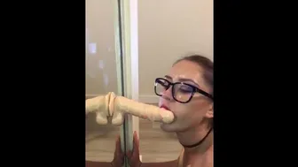 Teen Gagging On Her Dildo