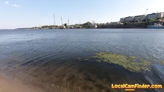 Naked Exhibitionist Missmotivated Bathes In The River