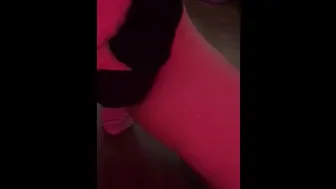 Dancing In Front Of The Mirror And Caressing Her Pussy