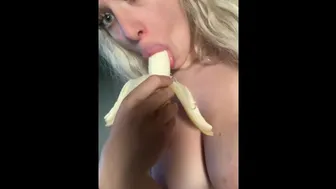 Sloppy Blowjob From Blonde With Huge Tits