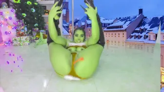 How Destroy The Wrost Xxxmas Ever? The Grinch By Miss Diamond Ride Pov And Poledance