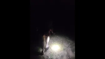 Pee Desperation! Stepsister Begs Me To Take Her Pee After Dark Camping! She's Scared