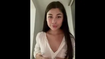 Gorgeous Brunette Plays With Tits And Shows Off Her Huge Ass