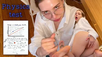 Physics Professor Is Fucking A Student. Little Slut Is Swallowing Cum