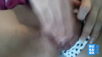 Orgasm And Cumshot Over Her Pussy