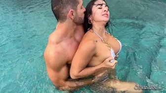 My Fitness Trainer Warms Me Up In The Pool And Shows Me His Big White Cock Bwc