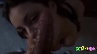 Crazy Hot Fat-Titty Chick Gets A Messy Facial