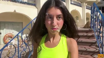 Fit Girl Loves To Fuck After Training, Get A Facial And Walk With Sperm In Public - Cumwalk