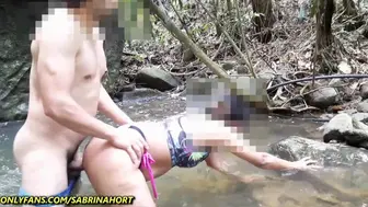 Jets Of Semen Coming Out Of Her Ass In A Strong Anal In The Forest