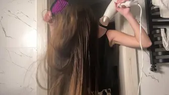 Diana's Drying Her Hair - Part 2