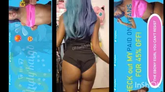 Blsck Girl Jumps And Ass Claps Effortlessly, Twerking And Shaking Ass