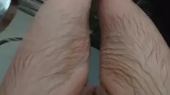 Hairy Legs And Pussy In Shower