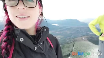 Muscled Milf Sucks In The Mountains