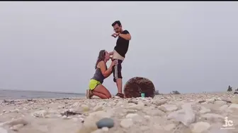 He Bent Me Over A Log On The Beach And Fucked My Wet Pussy