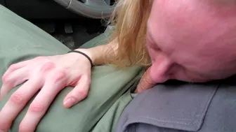 The Perfect Little Teen Slut Sarah Evans Sucking Cock In A Busy Parking Lot. This Girl Is Awesome…