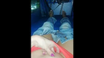 Hot Girl Teasing Pussy While She Travels In The Sleeper Bus. Tik Tok