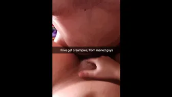 I Love Unprotected Sex And Creampies With An Old Married Guys - Snapchat Cuckold