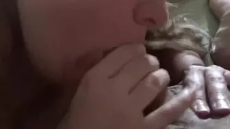 Quick Morning Bj While I Finger Her Ass