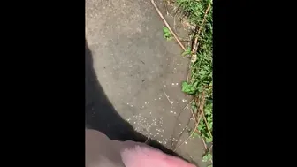 Feet Playing In A Puddle