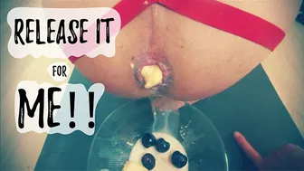 Food & Enemas Domination - Release It For Me! I'll Smash Everything On Your Cock