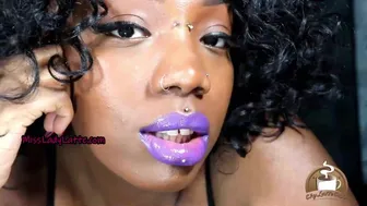 Cumming To My Purple Lips Joi Lipstick Fetish Full Lips Mouth Worship Femdom Pov - Lady Latte