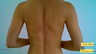 Cute Fit Girl Showing Off Her Back Muscles