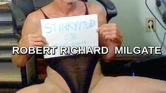 Robert Richard Milgate Exposed Wearing Sheer Nylon And Heels