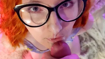 Redhead Step Sis Sucks My Cock And Gets A Facial