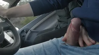 Blowjob In Car Diving With Cute Teene