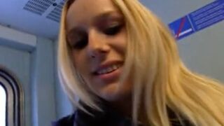 Lusty Blonde Accepts Money And Gets Fucked In Train's Public Toilet Xxx Porn Video