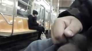 Crazy Guy Flashing His Cock And Jerking Off In The Metro Xxx Porn Video