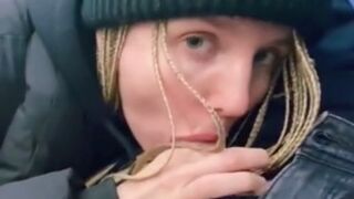 Russian Teen Girl Gives Blowjob And Eats Cum In The Public Bus Xxx Porn Video