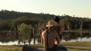 Guy Bangs Busty Blonde Babe In The Scenic French Countryside