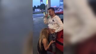 Naughty Girl Gives Blowjob In A Petrol Station Xxx Porn Video