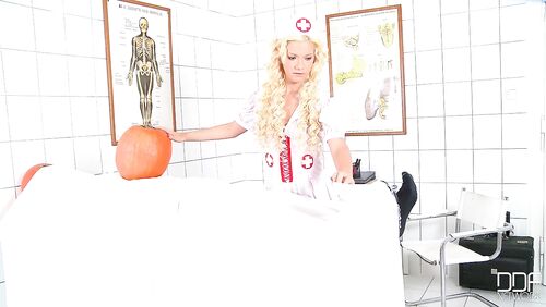 Hot Nurse's Halloween Blowjob