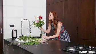 Husband Fucked A Beautiful Redhead Wife In The Kitchen