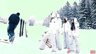 Ski Instructor Fucked An Extreme Girl Nikky Dream With Blond Hair In The Snow