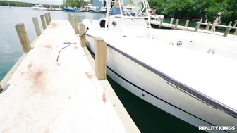 Bald-Headed Fisherman Jmack Cast His Big Line Into Val Steele's Lagoon