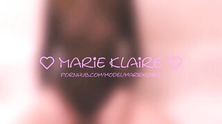 Teen Girl Play With Pussy, Masturbation And Gets A Real Clit Orgasm_Marieklaire_1080P