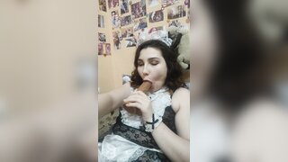 Russian Fat Maid Sucks The Master's Cock [Homemade, Blowjob, Fat, Big Ass, Big Tits, Russian]